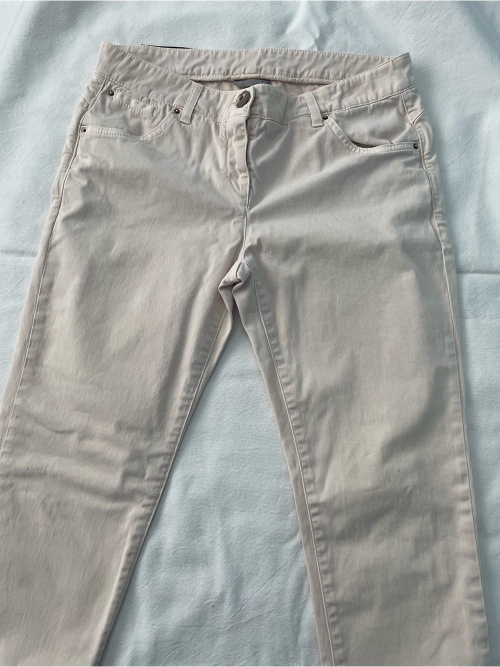 Brunello Cucinelli Light Beige Boot Cut Jeans